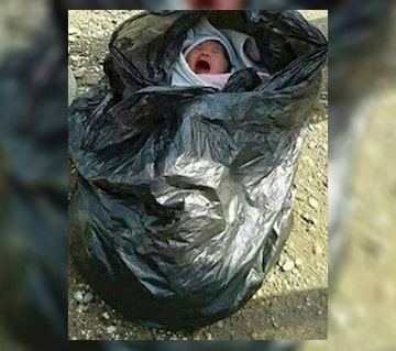 مجازات رها کردن نوزاد در کیسه زباله